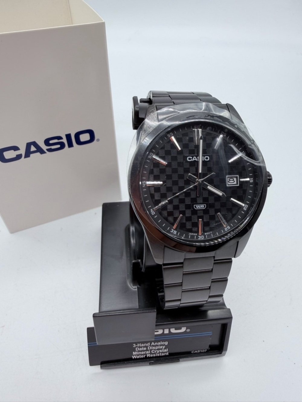 Casio Black Stainless Steel Men's Watch
